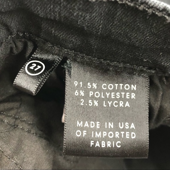 GRLFRND Candice ripped black stretch skinny jeans ankle jegging 27P 27 petite - Picture 6 of 16